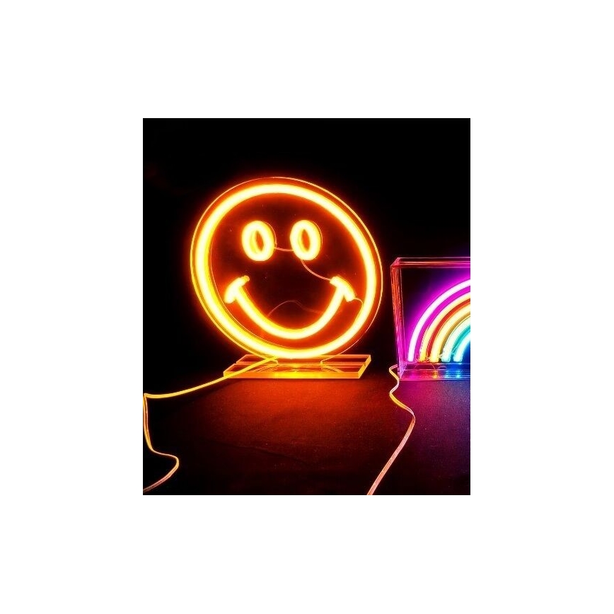 2Kids Toys - LED Neónova stolná dekorácia LED/5W/USB smajlík