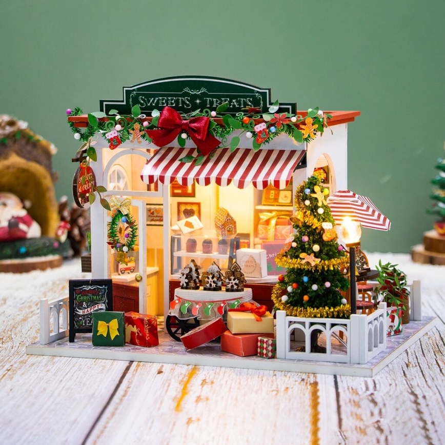 2Kids Toys - Miniatúra domčeka Vianočná cukráreň 2xAAA