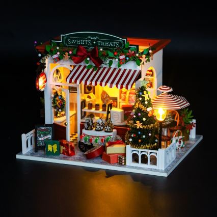 2Kids Toys - Miniatúra domčeka Vianočná cukráreň 2xAAA