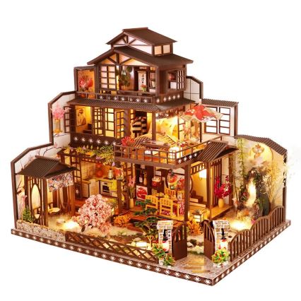 2Kids Toys - Miniatúra domčeka Honosná sakurová vila 2xAAA