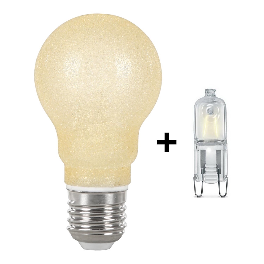 2X- Halogénová žiarovka E27+G9/42W 2700K - Globo 11261