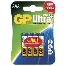 4 ks Alkalická batéria AAA GP ULTRA PLUS 1,5V
