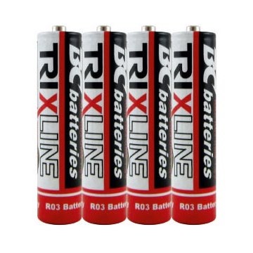 4 ks Zinkochloridová batéria EXTRA POWER AAA 1,5V