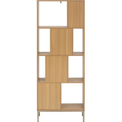 5five - Knižnica GRID 63x159x30 cm hnedá