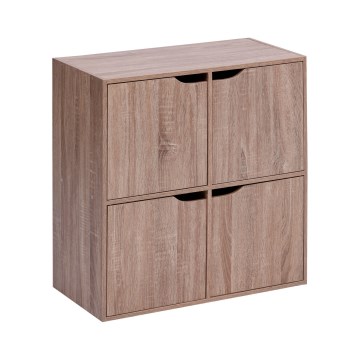 5five - Komoda TIDY 68x68x32 cm hnedá