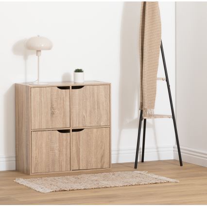 5five - Komoda TIDY 68x68x32 cm hnedá