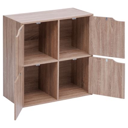 5five - Komoda TIDY 68x68x32 cm hnedá