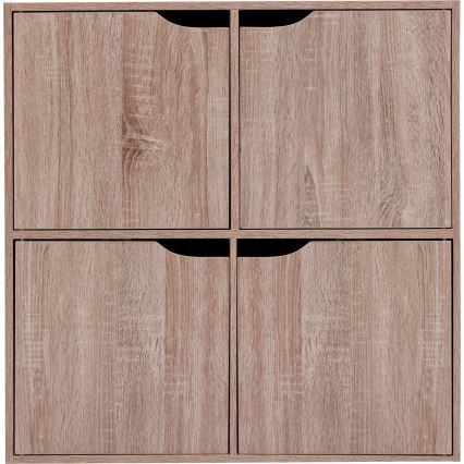5five - Komoda TIDY 68x68x32 cm hnedá