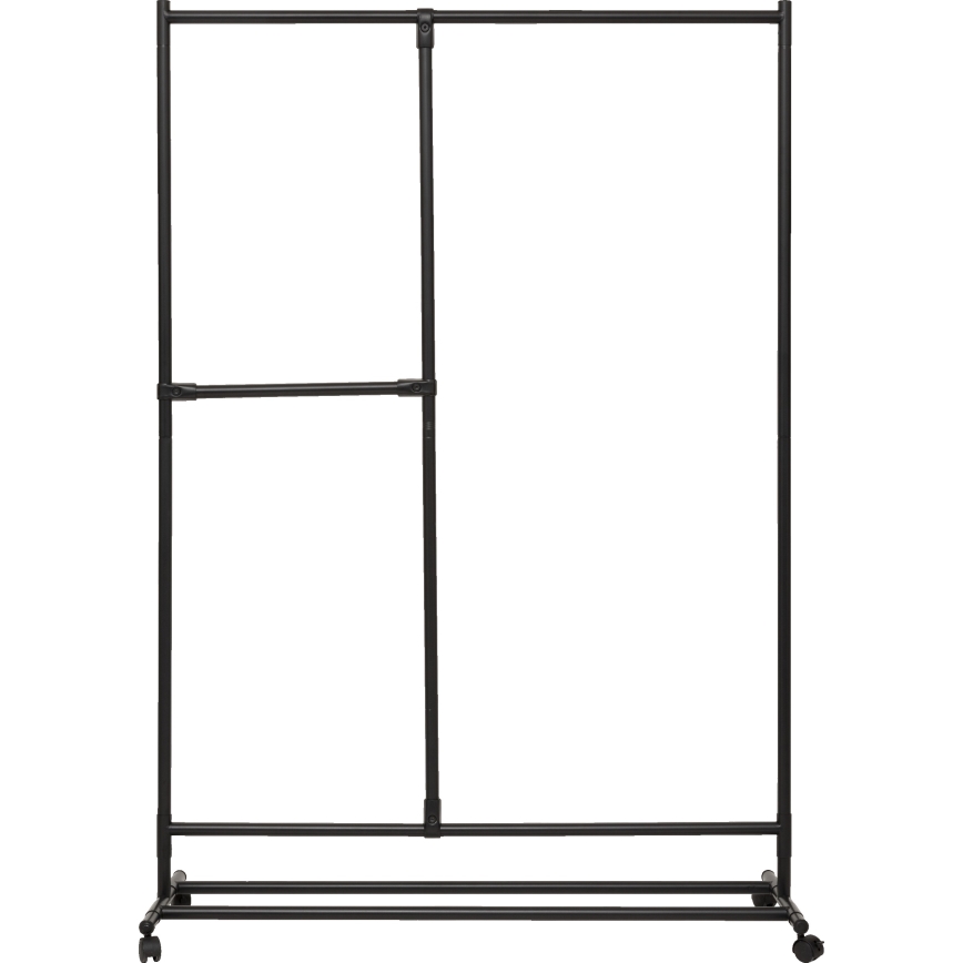 5five - Stojanový vešiak KENY 173x117 cm čierny