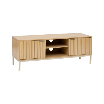 5five - Televízny stolík KUBI 120x40 cm hnedý