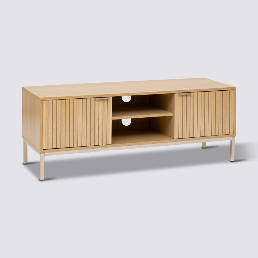 5five - Televízny stolík KUBI 120x40 cm hnedý