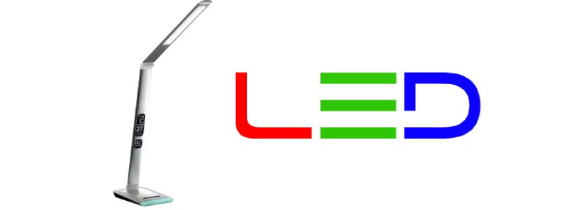 Moderné LED stolné lampy s displejom