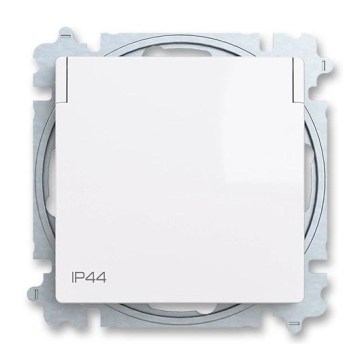 ABB 6619T-A06995 500 - Domová zásuvka bez rámčeka ZONI 250V IP44 biela
