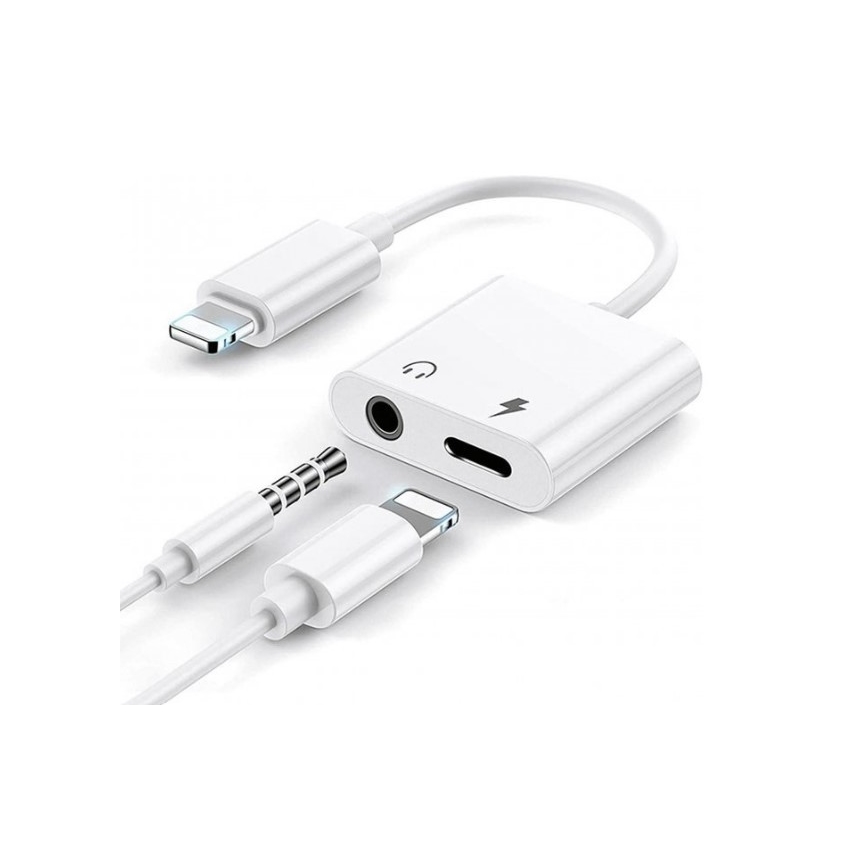 Adaptér Lightning na AUX + Lightning
