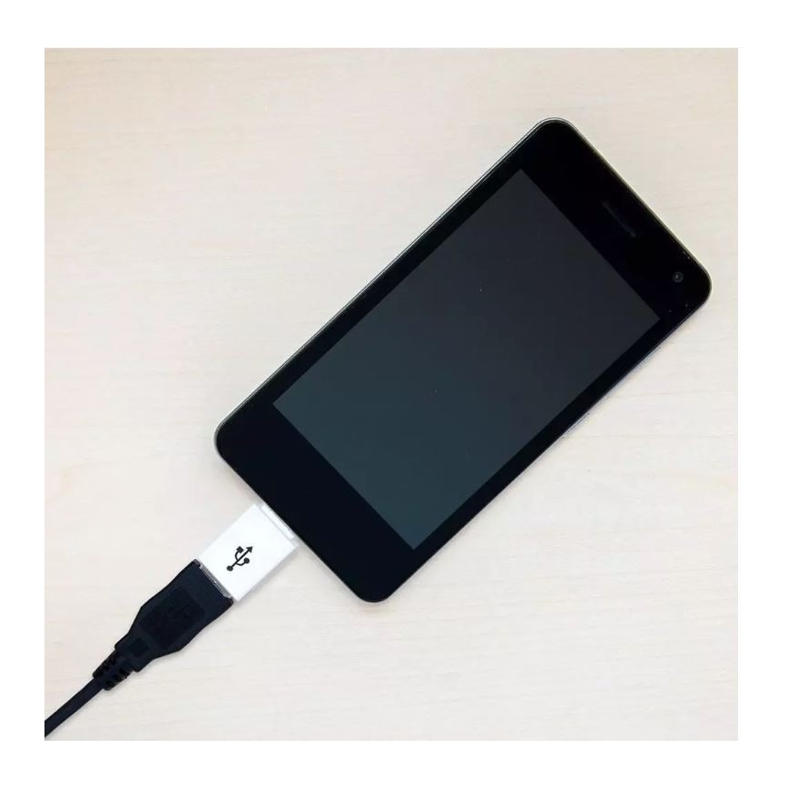 Adaptér Micro USB na USB-C biela
