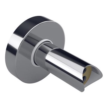 Adaptér pre skryté pripojenie elektrických sušiakov do steny 6,4x6,4 cm strieborný