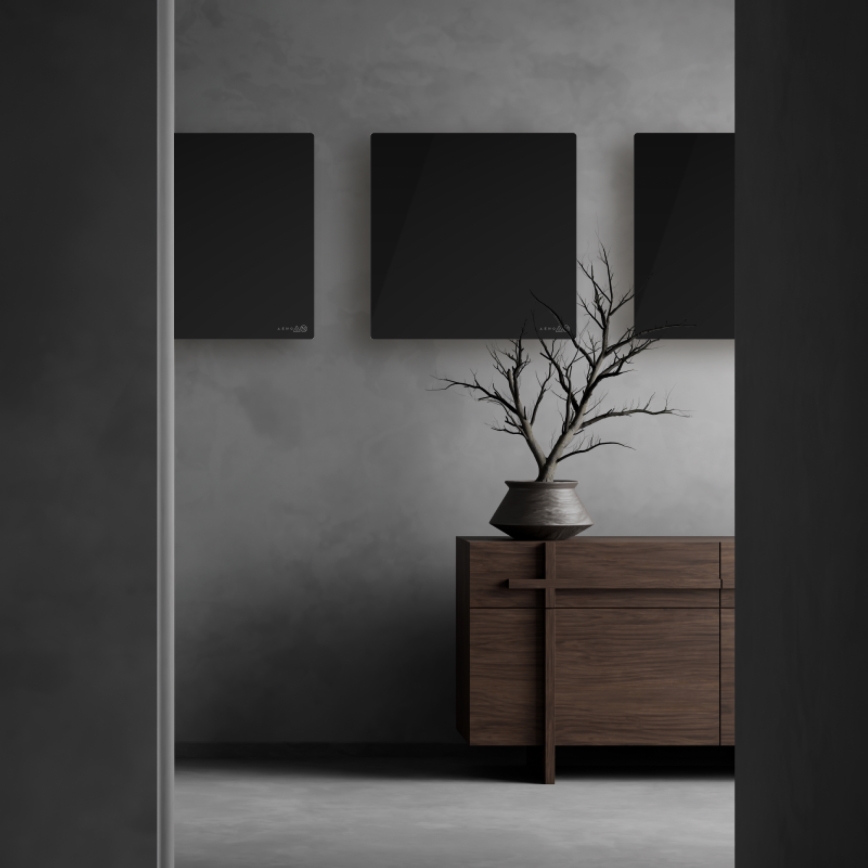 AENO - Inteligentný elektrický infračervený panel 500W časovač/termostat Wi-Fi biela