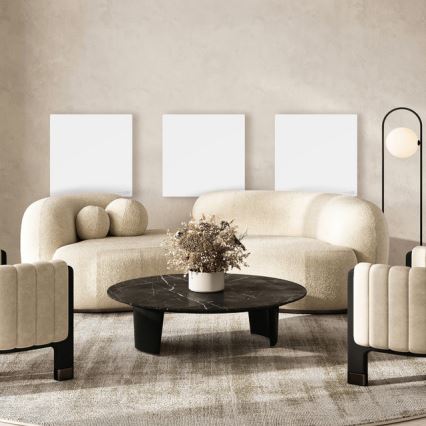 AENO - Inteligentný elektrický infračervený panel 500W s časovačom/termostatom, Wi-Fi, biely