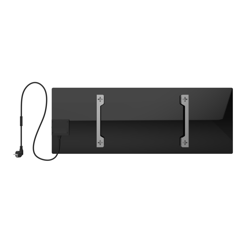 AENO - Inteligentný elektrický infrapanel 700W časovač/termostat IP44 Wi-fi čierna