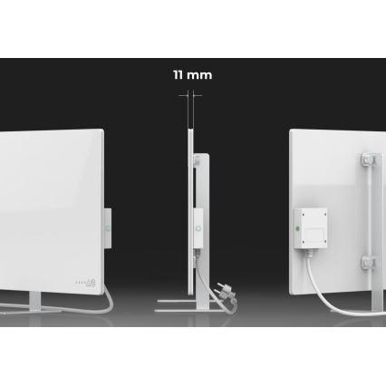 AENO - Inteligentný elektrický infrapanel 700W časovač/termostat IP44 Wi-fi biela