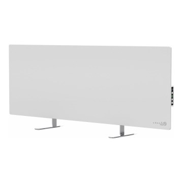 AENO - Inteligentný elektrický infrapanel s LED displejom 700W časovač/termostat IP44 Wi-fi biela