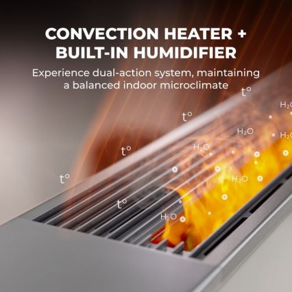 AENO - Inteligentný elektrický priamotop/konvektor 1000/2000 W biely