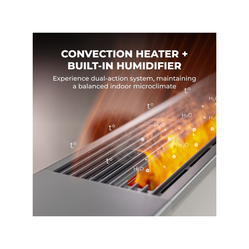 AENO - Inteligentný elektrický priamotop/konvektor 1000/2000 W biely