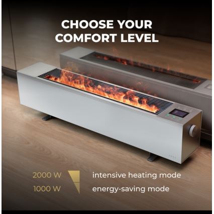 AENO - Inteligentný elektrický priamotop/konvektor 1000/2000 W biely