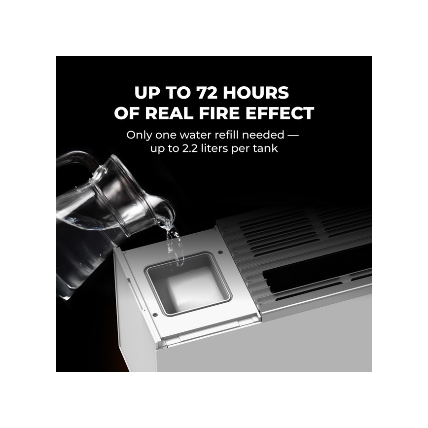 AENO - Inteligentný elektrický priamotop/konvektor 1000/2000W biela