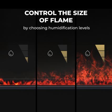 AENO - Inteligentný elektrický priamotop/konvektor 1000/2000W čierna