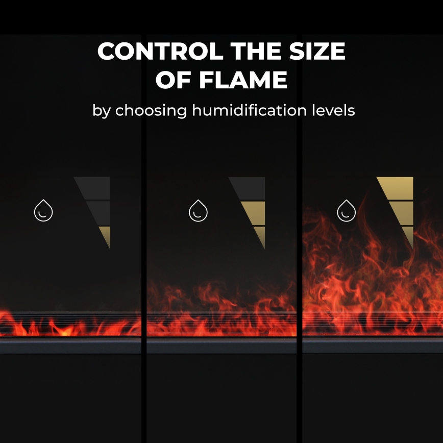 AENO - Inteligentný elektrický priamotop/konvektor 1000/2000W čierna