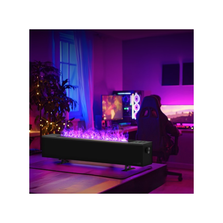 AENO - Inteligentný elektrický priamy ohrievač/konvektor 1000/2000W čierny