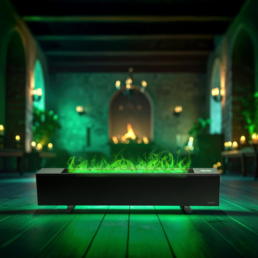 AENO - Inteligentný elektrický priamy ohrievač/konvektor 1000/2000W čierny