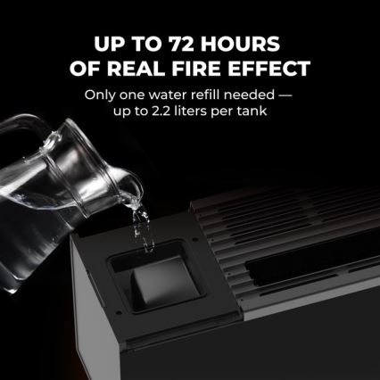 AENO - Inteligentný elektrický priamy ohrievač/konvektor 1000/2000W čierny