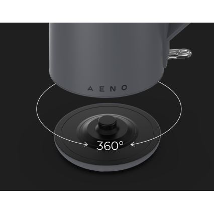 AENO - Rýchlovarná kanvica 1,5 l 2200 W/230 V čierna