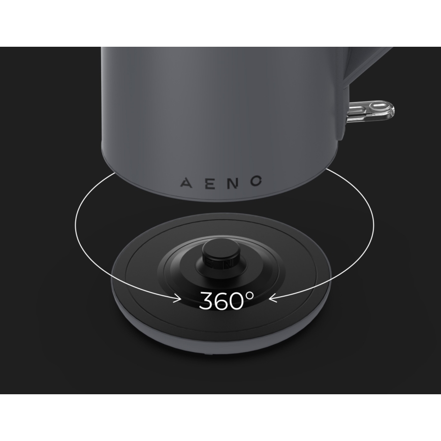 AENO - Rýchlovarná kanvica 1,5 l 2200W/230V čierna