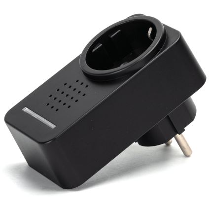 Aigostar - Bezdrôtový zvonček do zásuvky 1Z 230V IPX4 čierna