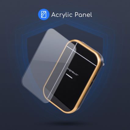 Aigostar - Bezdrôtový zvonček do zásuvky 230V/12V IP44 čierna