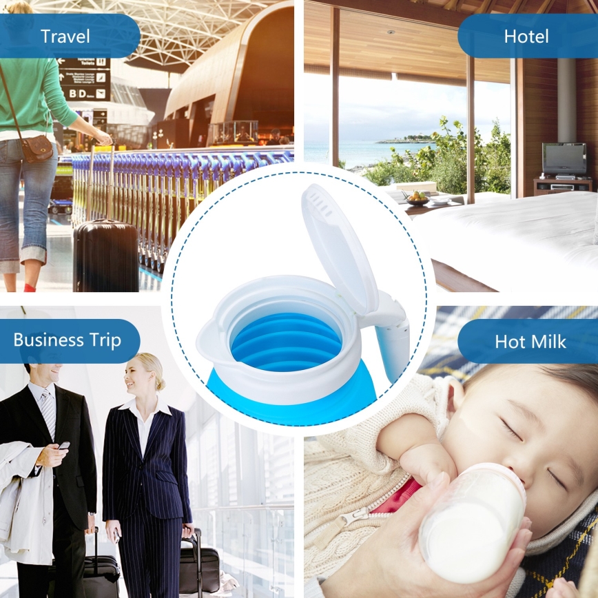 Aigostar - Cestovná rýchlovarná kanvica 600ml 1000W/230V