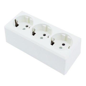 Aigostar - Domová zásuvka 3× SCHUKO 250 V / 16 A