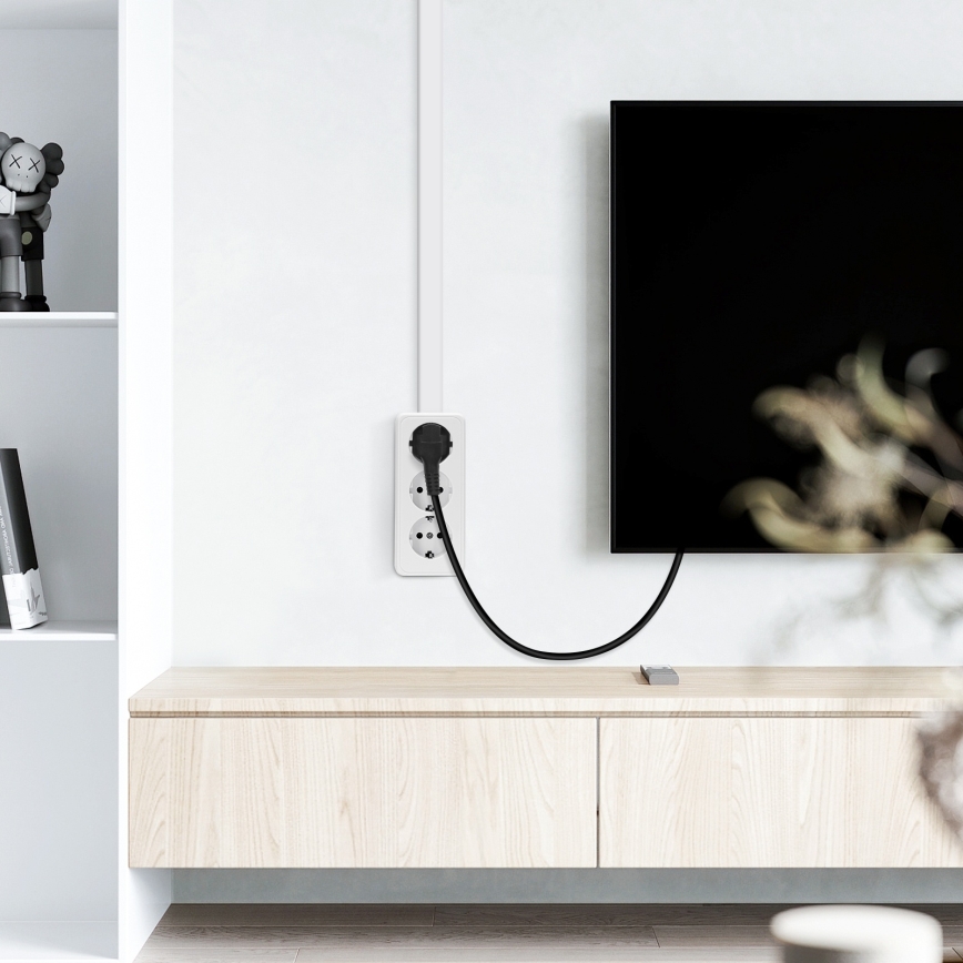 Aigostar - Domová zásuvka 3× SCHUKO 250 V / 16 A