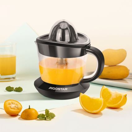 Aigostar - Elektrický lis na citrusy 1l 40W/230V čierna