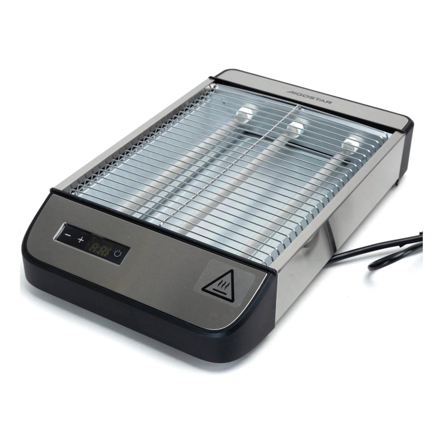 Aigostar - Hriankovač 840-1000W/230V matný chróm