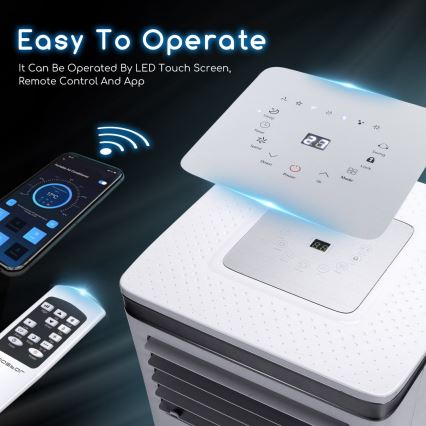 Aigostar - Inteligentná mobilná klimatizácia 1003W/230V Wi-Fi + DO