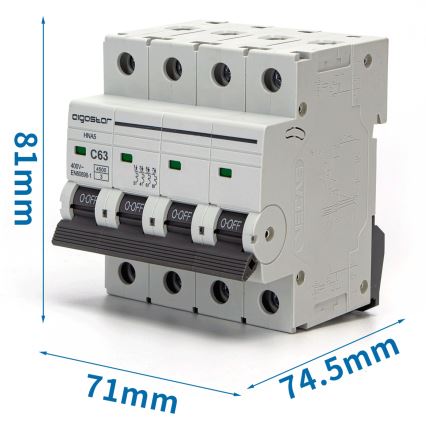 Aigostar - Istič 4-pólový 4P-63A-C 400V