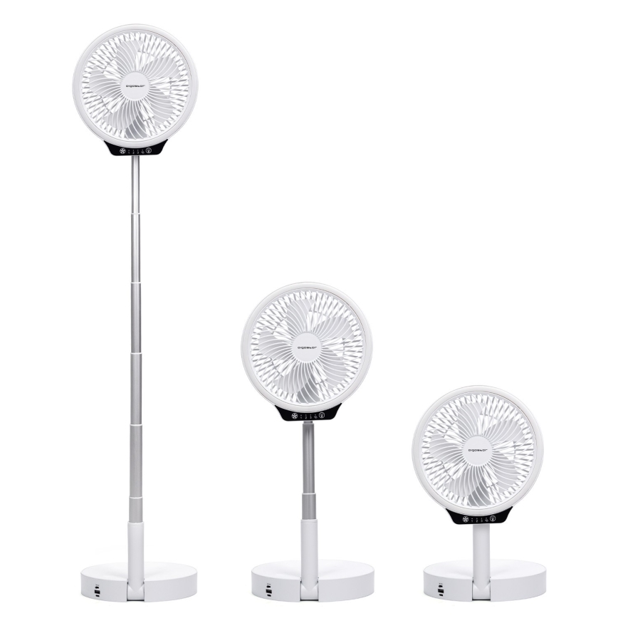 Aigostar - LED bezdrôtový skladací ventilátor s USB portom 6,5 W/5 V 8000 mAh