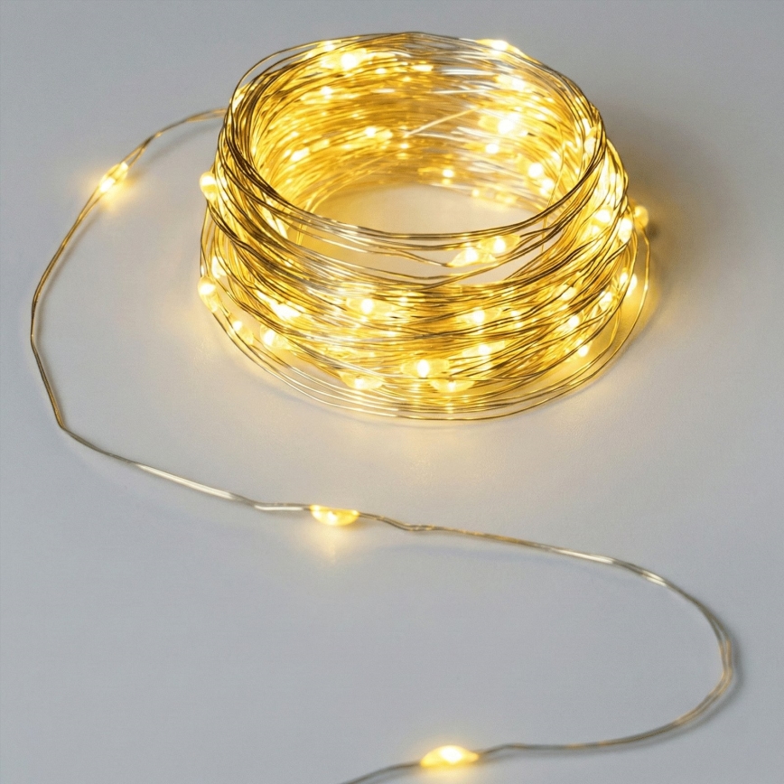 Aigostar - LED dekoračný reťaz so zátkou do fľaše 40xLED/3xLR44 4m teplá biela