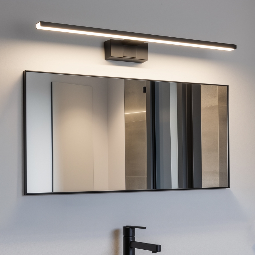 Aigostar - LED Kúpeľňové osvetlenie zrkadla LED/12W/230V 4000K 60 cm IP44 čierna