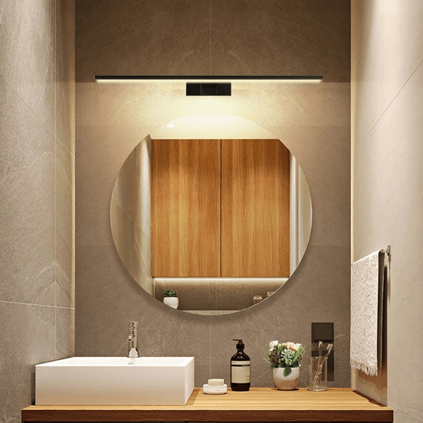 Aigostar - LED Kúpeľňové osvetlenie zrkadla LED/12W/230V 4000K 60 cm IP44 čierna