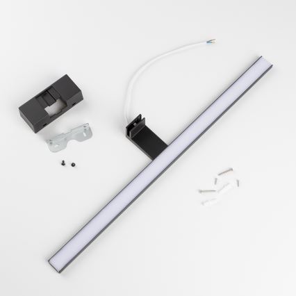 Aigostar - LED Kúpeľňové osvetlenie zrkadla LED/12W/230V 4000K 60 cm IP44 čierna